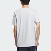 Adidas Printed Letter Breathable Round Neck Short Sleeve T-Shirt Unisex T-Shirt Light-Blue JI9071