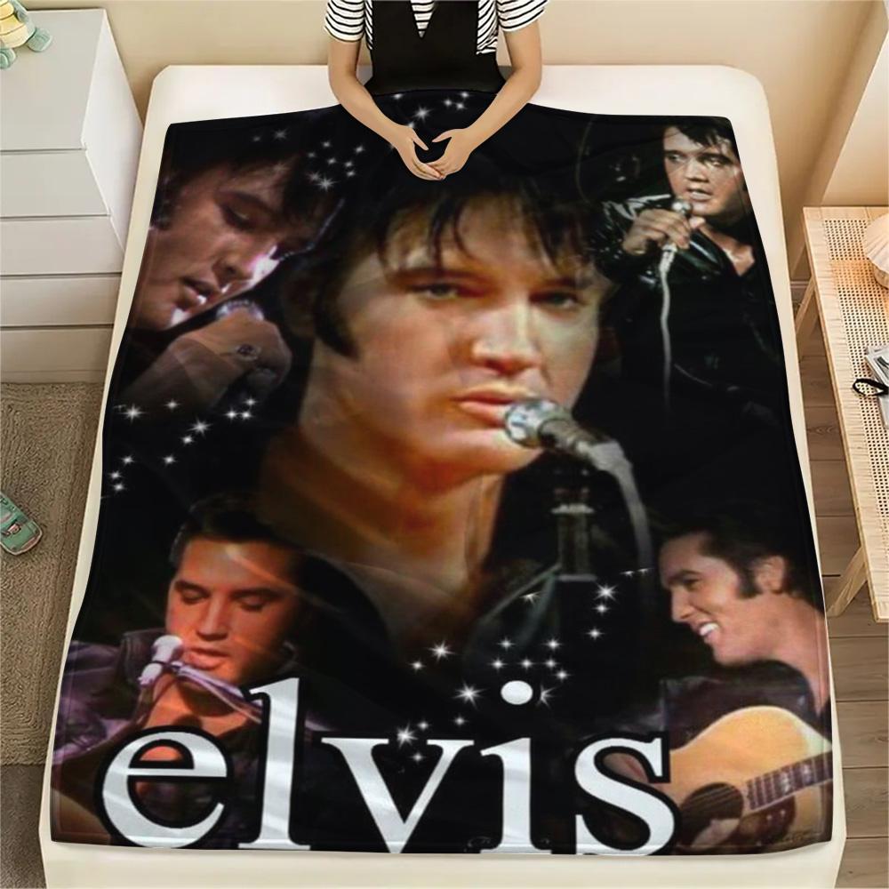 1PC Rock Music Superstar Print FlAannel Blanket, High Quality Comfortable for All Seasons, Home Decor, Warmth and Comfort