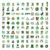 100 St. Patrick's Day Glossy Cartoon Stickers for Suitcases, Computers, and Motorcycles