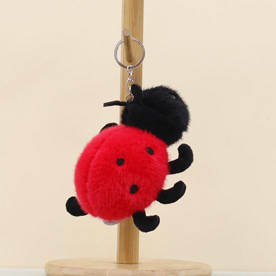 Cuddly Insect Plush Keychain Soft Stuffed Animal Keyring Emotional Support Toy for Stress Relief And Comfort Playful Cuddle Buddy for Kids