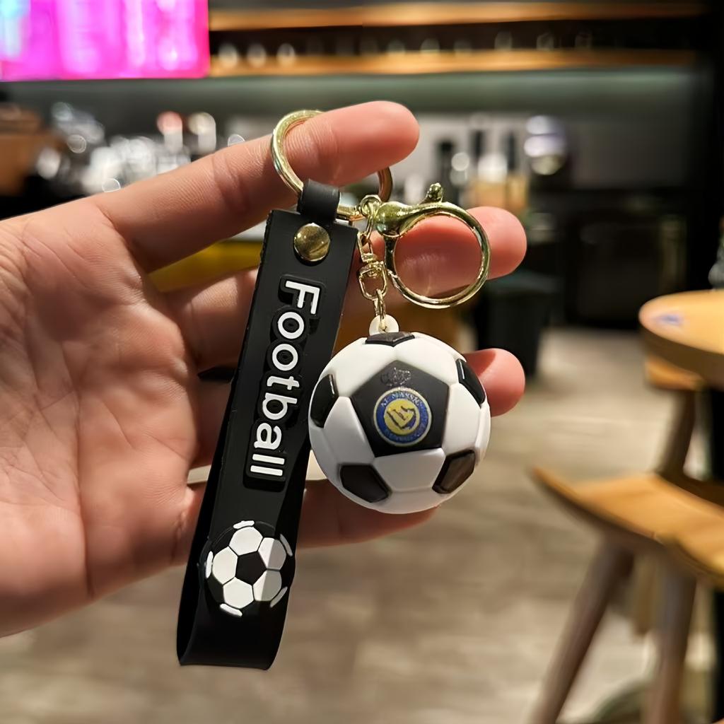 Cartoon Weltmeisterschaft Gedenk-Fußball Schlüsselanhänger Anhänger Schüler Paar Schultasche Autoschlüssel Anhänger Geschenk