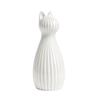 3D Printed Cat Statue Stripe Texture Pray Girl Sculpture Minimalist Tabletop Ornaments  Home