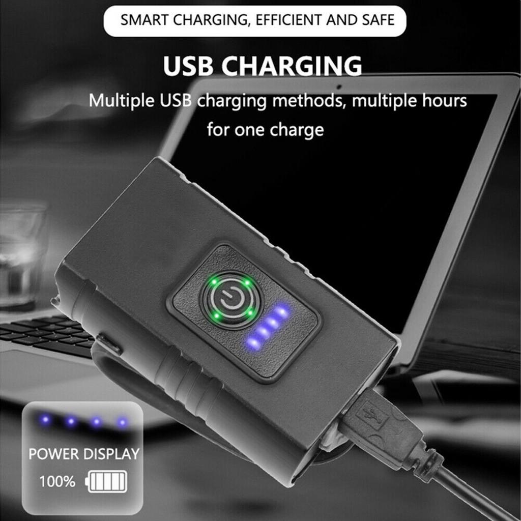  LED Bicycle Front Light 10W 6 Modes USB Rechargeable  Bike Front Lamp