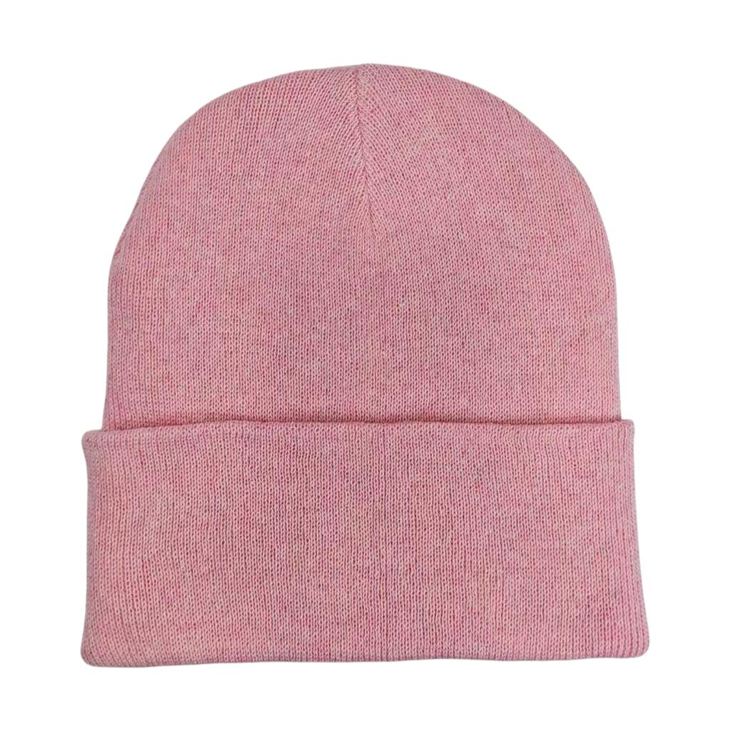 Custom Plain Knit Beanie Soft Winter Hat with 58 Colors Ready Stock Embroidery Logo