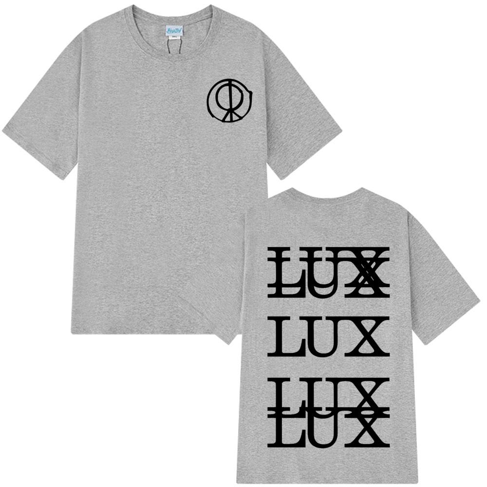 

Singer Rosalía LUX TRACKLIST Vintage Graphic Tshirts Men Women Harajuku T-shirts Summer Cotton Fashion Loose Casual T-shirts Top 2XL