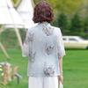 Elegant Chinese-Style Chiffon Blouse for Middle-Aged and Elderly Women - Summer Fashion