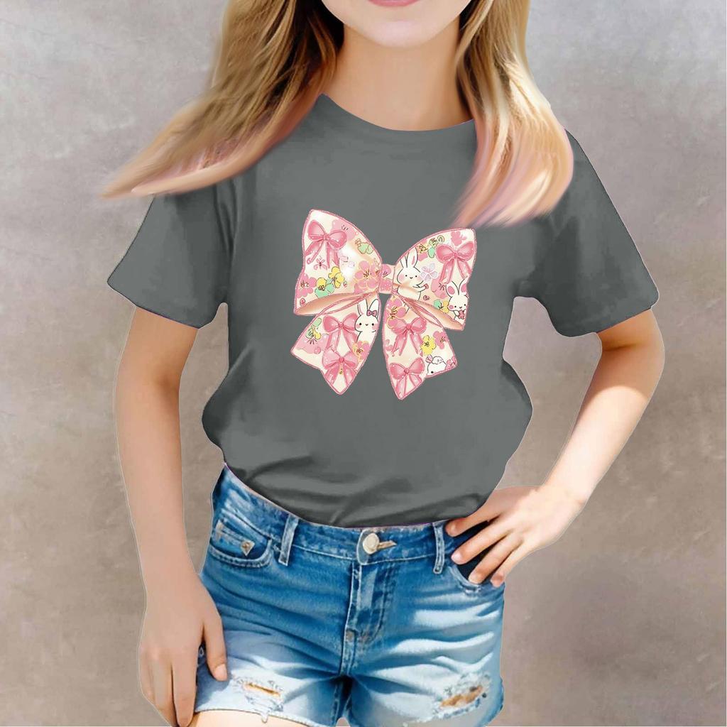 Toddler Girl Boy T-Shirts Kids Top Boys And Girls Printed Short Sleeved T-shirt