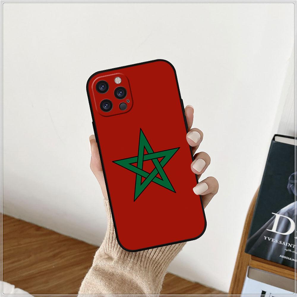 Moroccans Morocco Flag Passport Phone Case For Apple iPhone 15 14 16 13 12 11 Pro Max Mini 8 7 XS XR SE Shockproof Back Cover