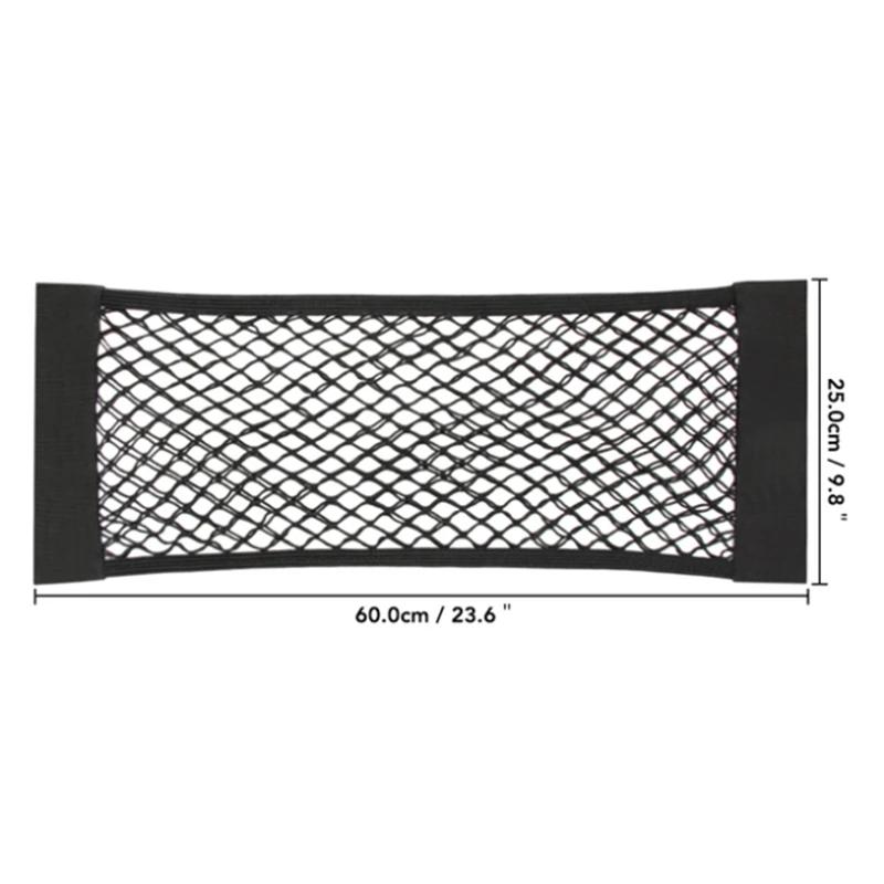 Auto Rücke Heck Kofferraum Sitz Elastisches Seil Netz Magischer Klettverschluss Aufbewahrungsbox Organizer Im Kofferraum Auto Zubehör Innenraum Auto Gadget