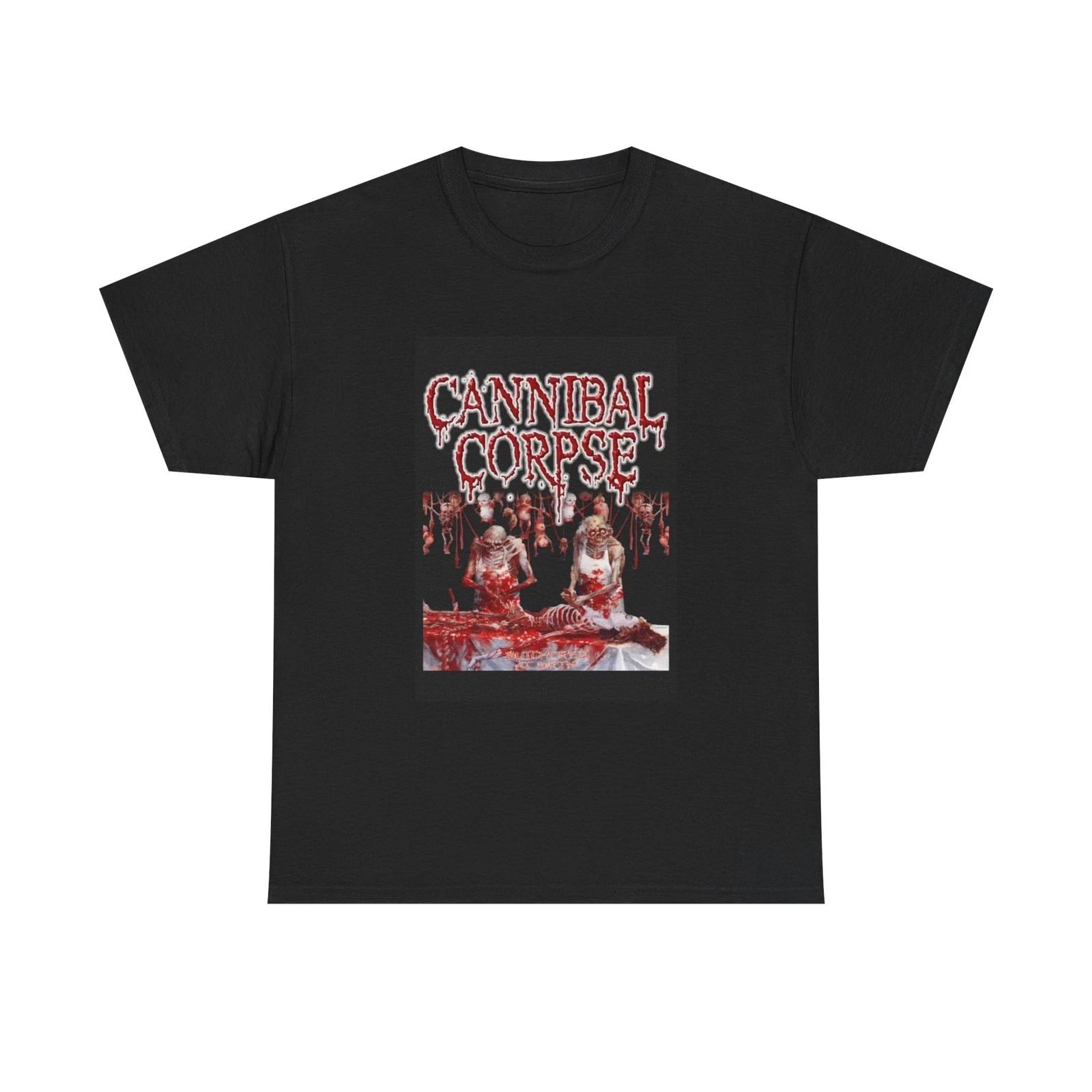 

Cannibal Corpse Tshirt Metal Band Merch Graphic rock Unisex Heavy Cotton Tee 4XL