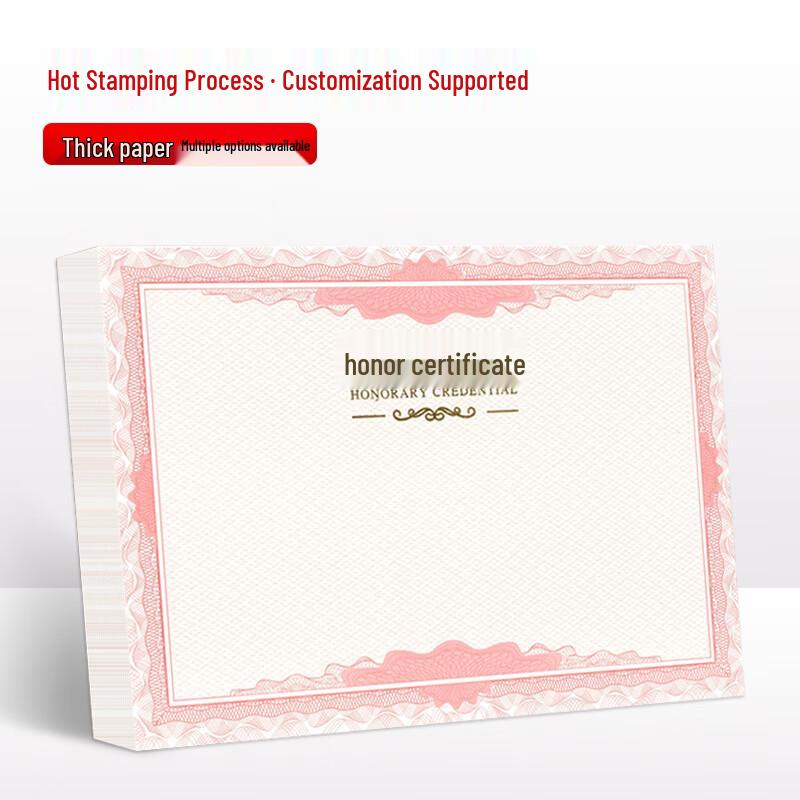 Professional Award Certificate Inner Pages