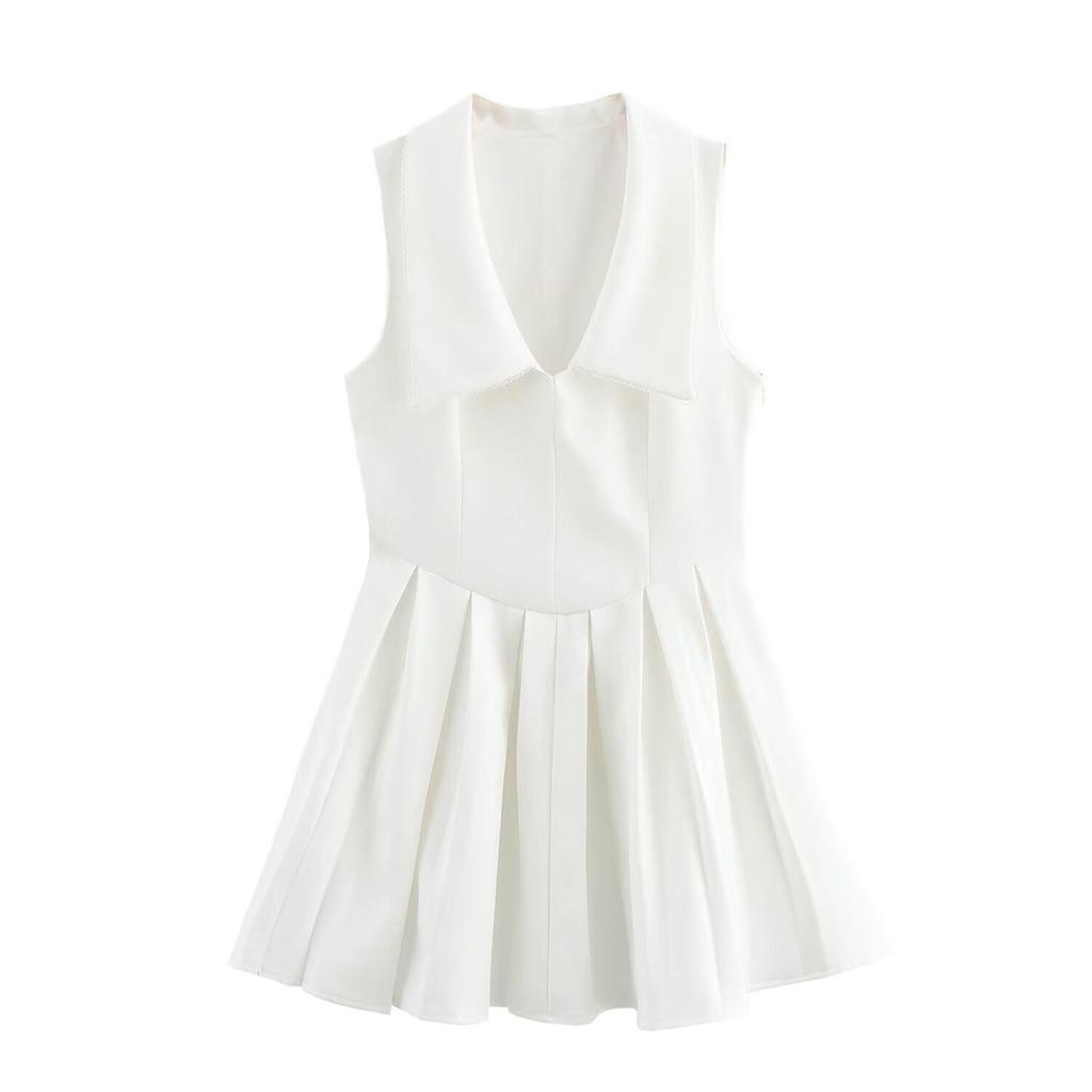 TAOP&ZA Women's Slimming Wide Swing Turn-Down Collar Dress - Spring/Summer Collection