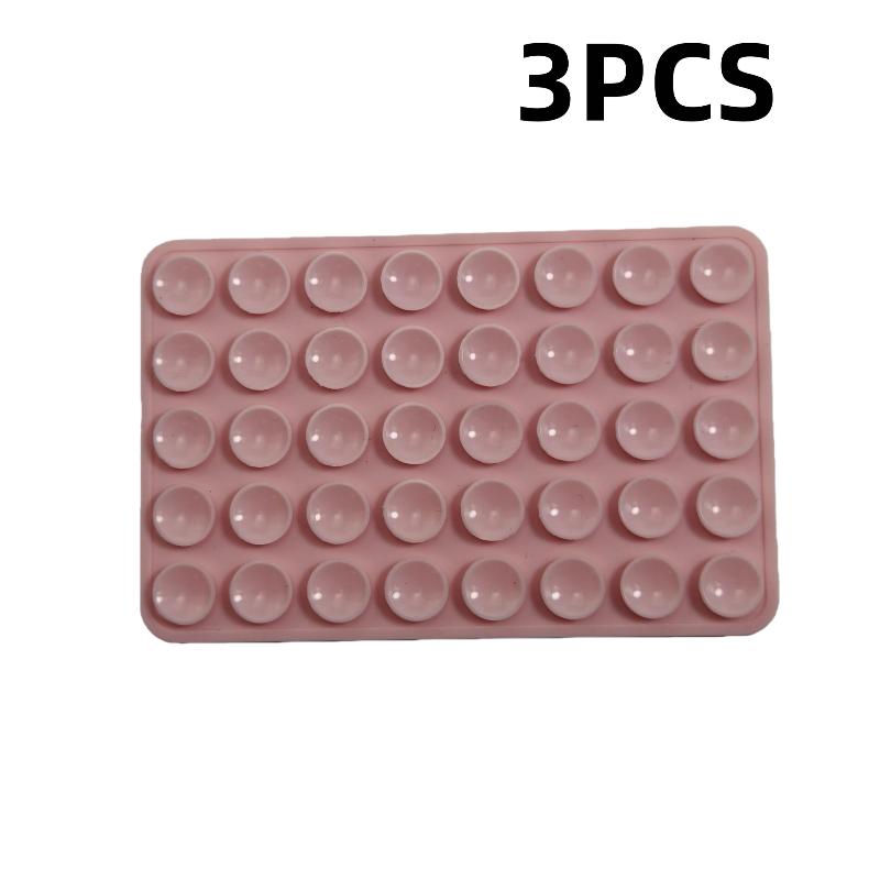 1/3Pcs Double Sided Detachable Phone Rubber Sucker Pad Silicone 40 Suction Cup Phone Holder Fixed Anti-Slip Mobile Fixture