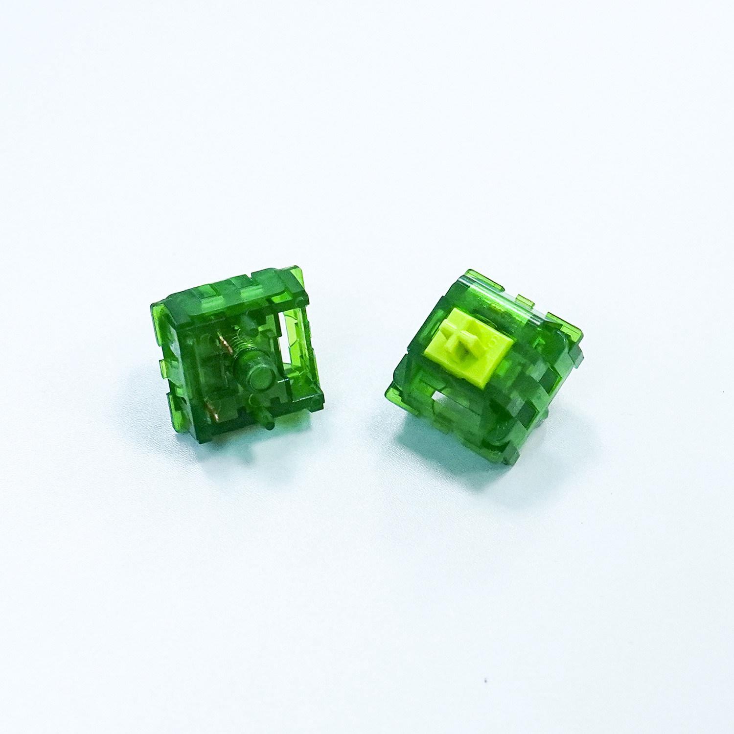 

Keyboard Switch Matcha Green Carrot Banana Yellow 58g 5Pin Tactile Switches Mechanical keyboard Custom POM Double-section spring 10 PCS