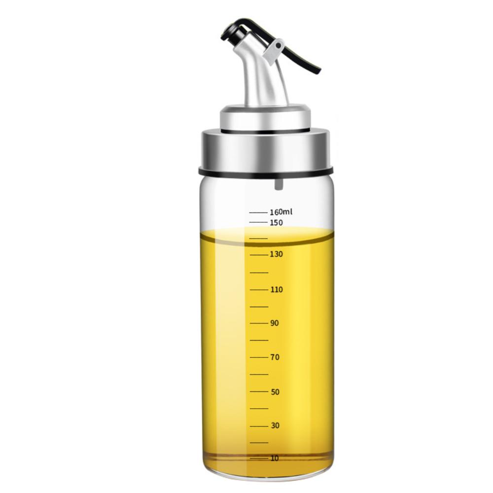 Botella de salsa de cocina con apertura automática de 180/300/500 ml para almacenar aceite y vinagre.