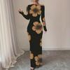 Women's Long Sleeve Maxi Dress Slim Fit Elegant for Evening Parties