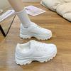 Dad's Shoes, Thick Soled Breathable White Shoes for Spring and Autumn, Student Casual Sports Shoes
