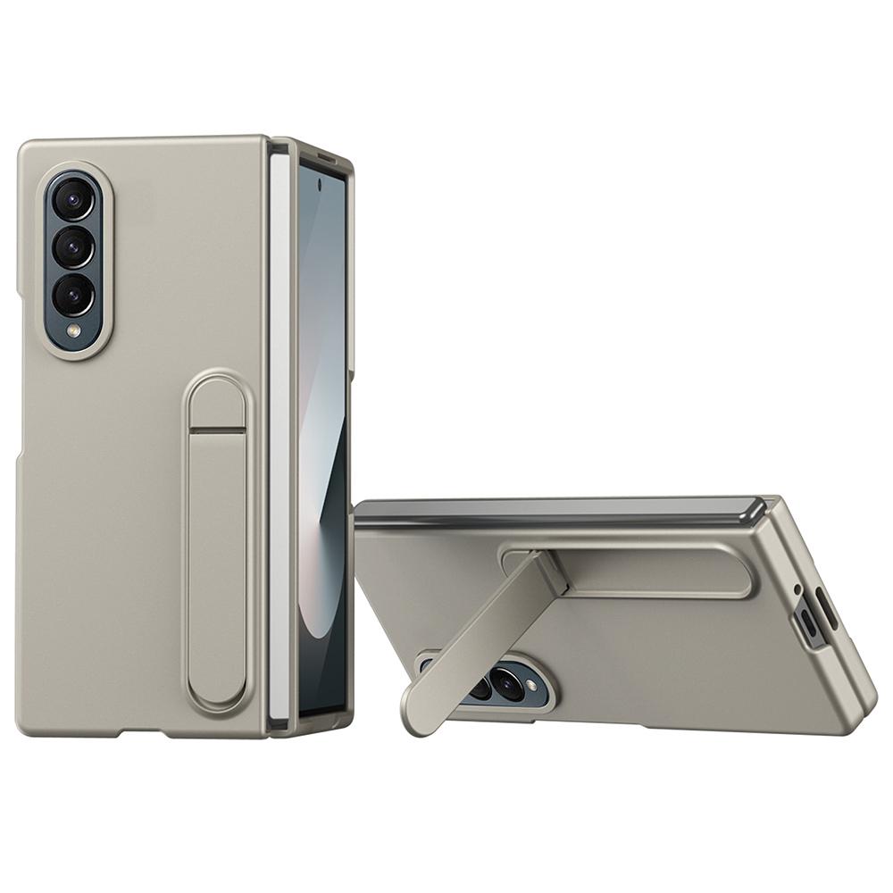 

For Samsung Galaxy Z Fold3 5G Case Kickstand PC Phone Cover with Alloy Lens Ring C
