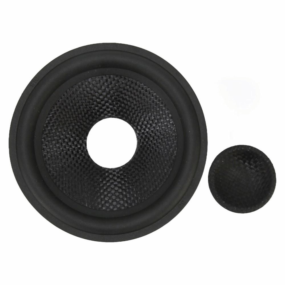 Speaker Cone Black Paper Paper Speaker Cone Rubber Surround Subwoofer Cone Drum Paper Speaker Repair