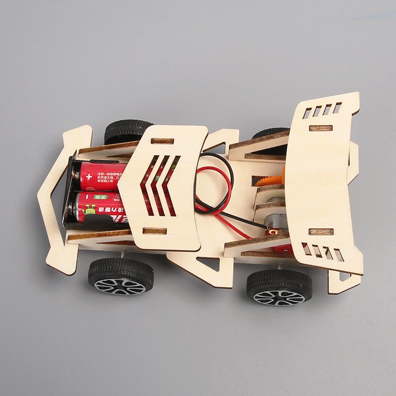DIY Electric Wooden Racing Car Kit for STEM Education