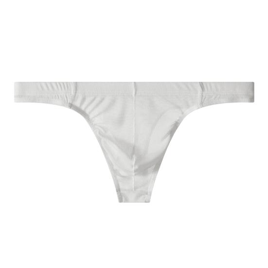 3Pcs Men Sheer Mesh Thongs Breathable Low Waist Sexy Underpants Solid Color Tight Fitting Thong Briefs for Daily Wear