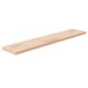 342937 vidaXL Shelf Panel 100x20x2.5 Cm Solid Untreated Oak Wood