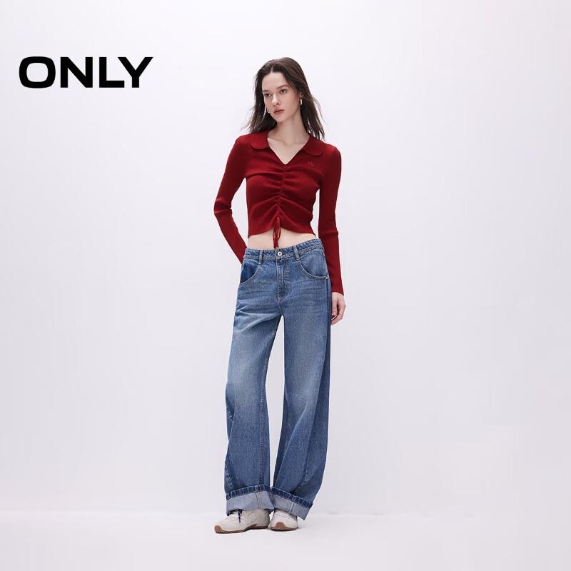 ONLY Women's V-Neck Slim Fit Short Knit Sweater