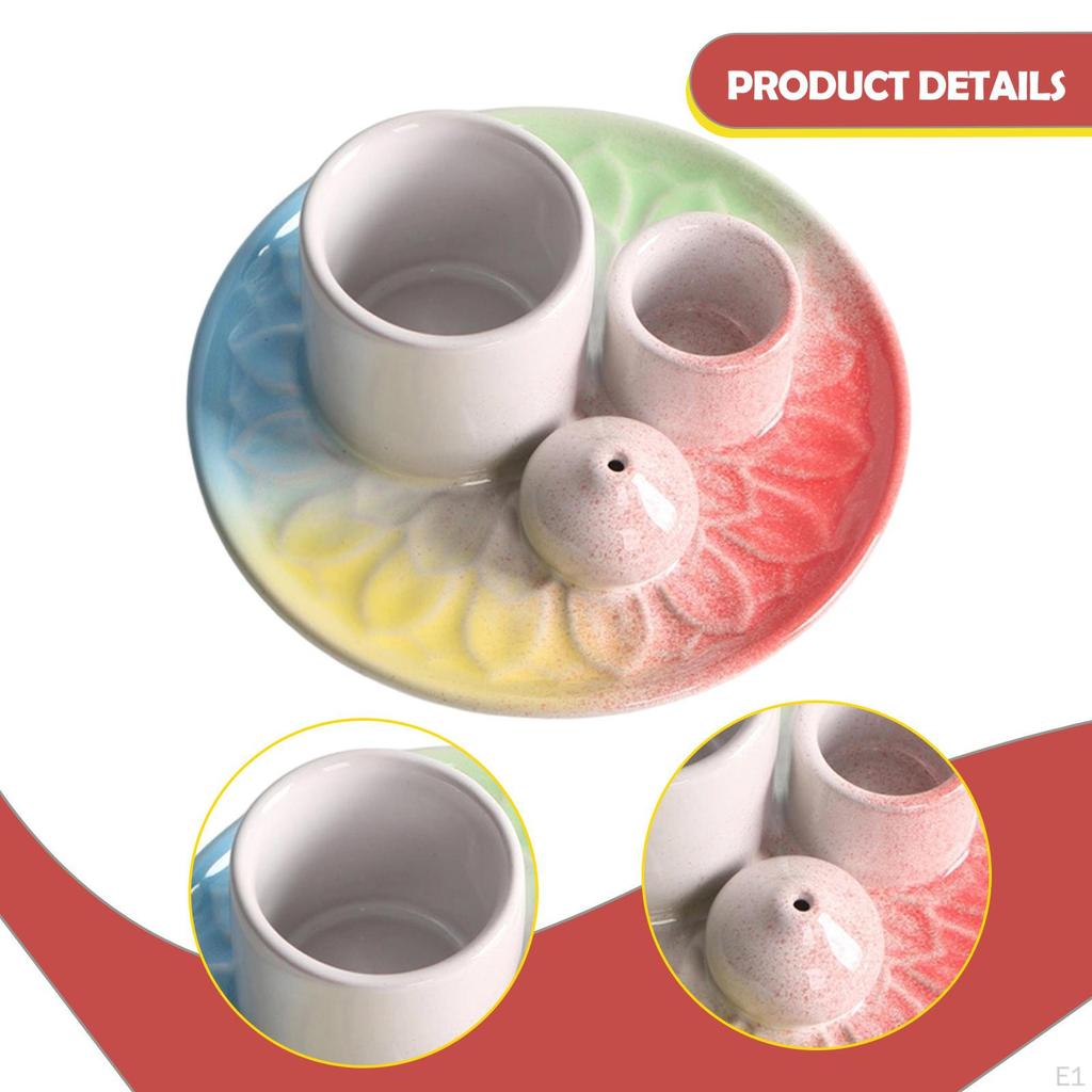 Incense Burner Candles Holder Accents Home Furnace Desk Gift Sage for 3mm Sticks