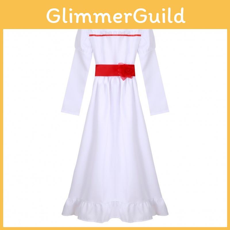 White Cotton Annabelle Cosplay Dress For Women Scary Halloween Costume Perfect For Stage Use