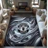 Tappeto in Flanella Stampato Manchester United Antiscivolo Morbido Poliestere Tappeto per Pavimento Tappetino Decorativo per Interni per Camera da Letto Soggiorno Divano