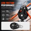 Durable Marine Pulley Black Low Friction Pulley Heavy Duty Pulley  Canoe Marine Hardware Swap