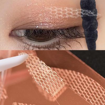 Lace Paste Self-adhesive Fiber Double Eyelid Tape Lace Mesh Eyelid Sticker Invisible Eye Stickers