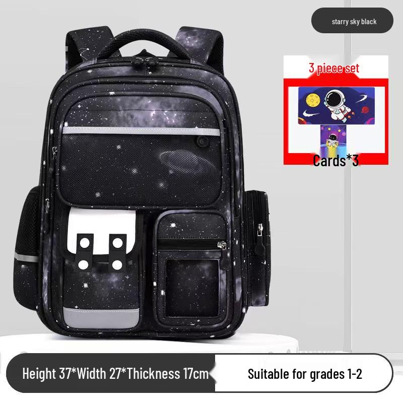 Fajny Plecak o Dużej Pojemności i Niskiej Wadze z Motywem Gwiaźdzystego Nieba dla Dzieci