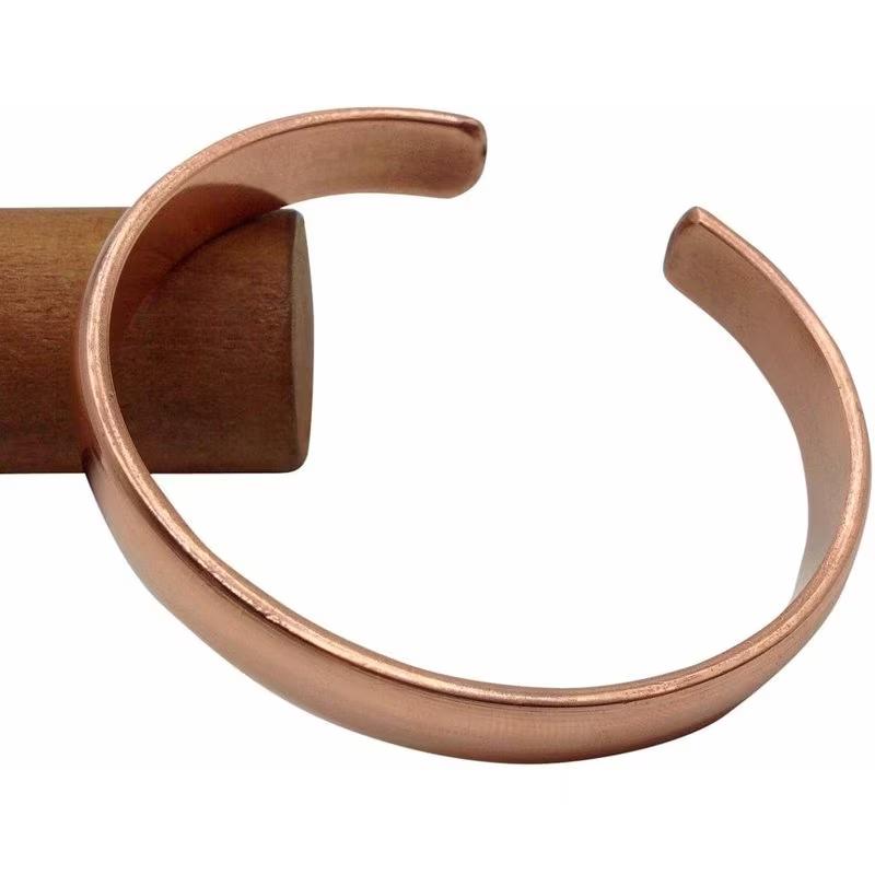 Retro Hand Forged 100% Copper Cuff Bangle for Women Punk Solid and High Gauge Pure Copper Wristlet Party Jewelry Gifts