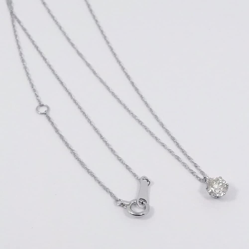and My Jewelry Platinum Diamond Necklace with a Solitaire to Colorless and Certificate of 4021 [Your Box] 0.3ct Diamond, 6-Prong Design, I-1 SI-2