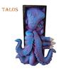 Octopus Bookend Book Nook 3D Octopus Statue Bookshelf Decor Vintage Fantasy Octopus Book End Stopper for Home Office Bookshelf Decoration