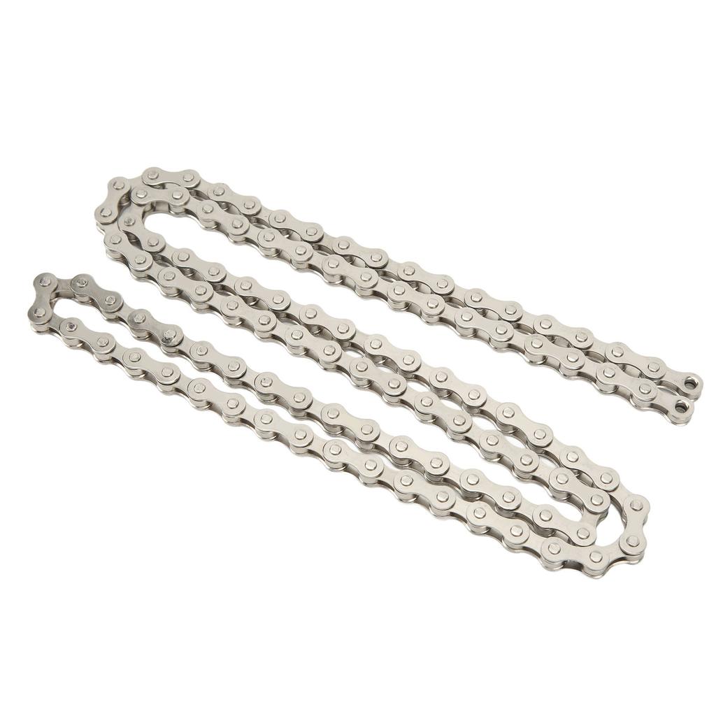 Bike Chain 1S Speed Mountain Road Cycling Chain Single Speed Replacement Chain Silver