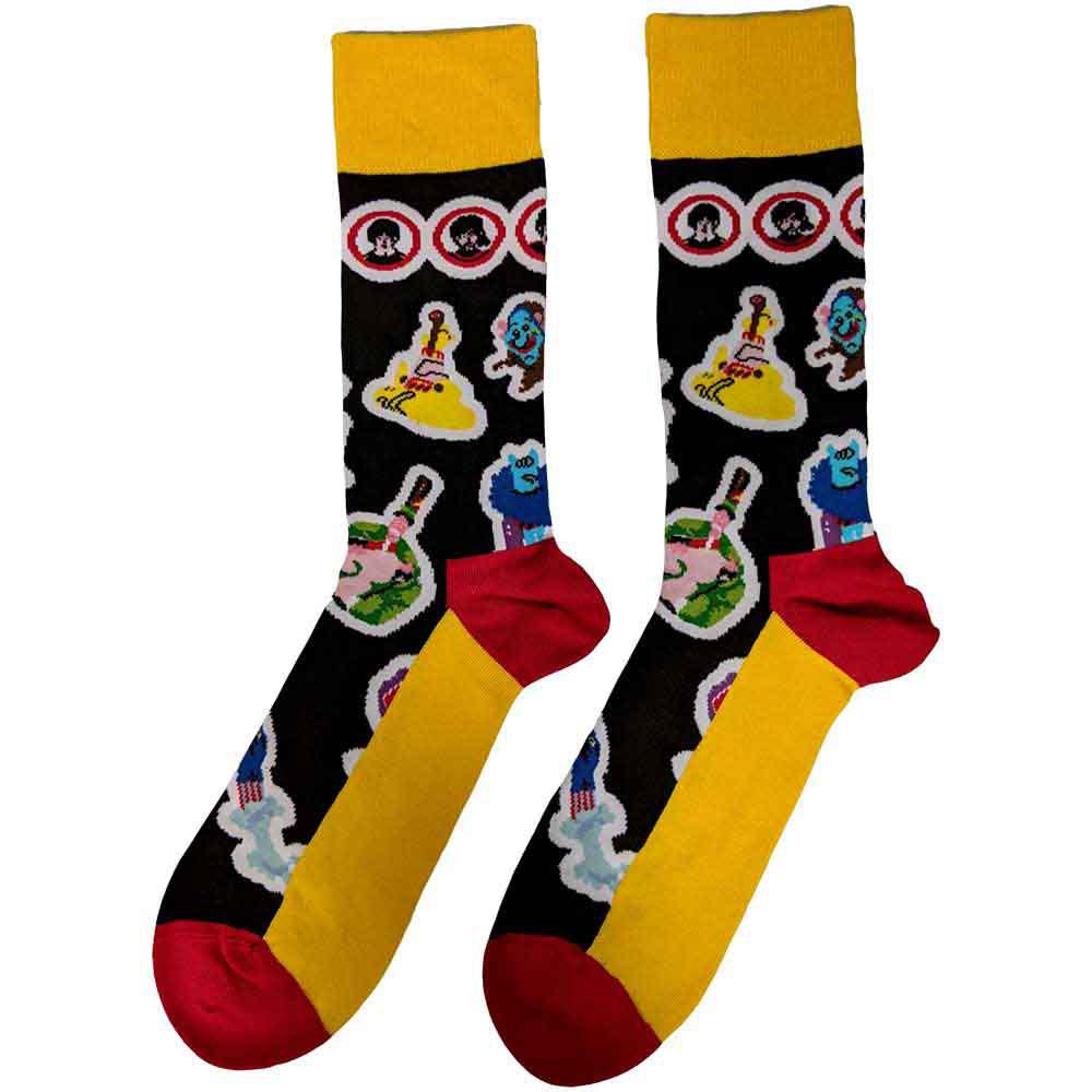 The Beatles Unisex Adult Portholes And Characters Ankle Socks