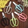 Stainless Steel Flowers Fruit Picking Branch PP Anti-Slip Grip Handle Pruning Shears Bonsai Scissors for Garden Blue Pink Color