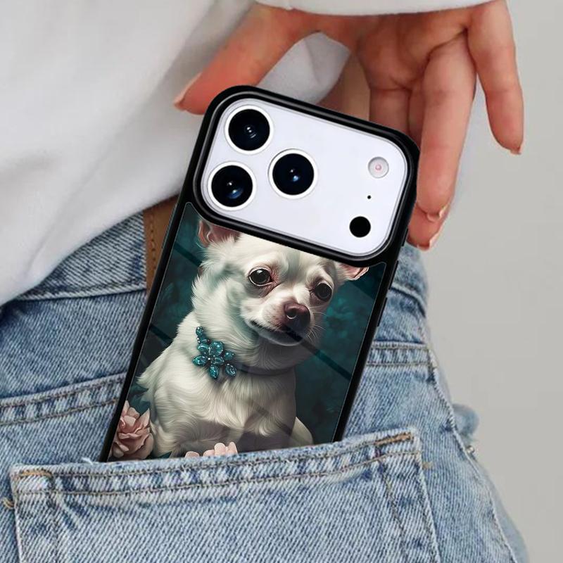 Chihuahua Dog Cute Animal Phone Case for iPhone 16e 15 14 13 12 17 Pro Max Plus Air 17pro Cover Coque