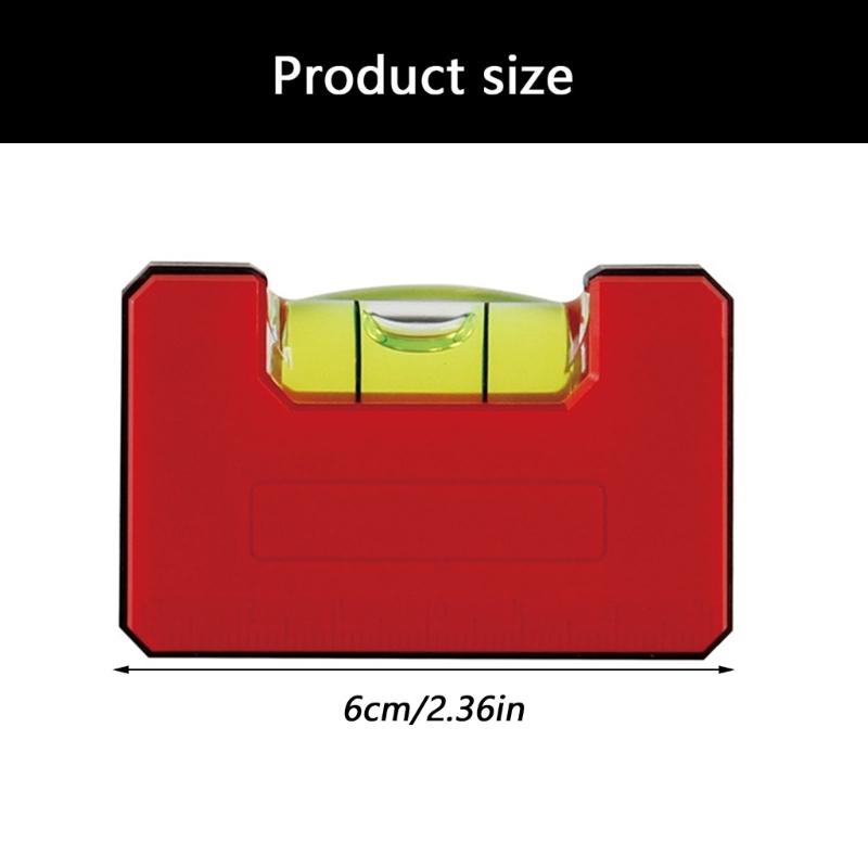 60mm Magnetic Plastic Bubble Level with Single Vial for High Precise Leveling In Construction and Home Improvement Projects