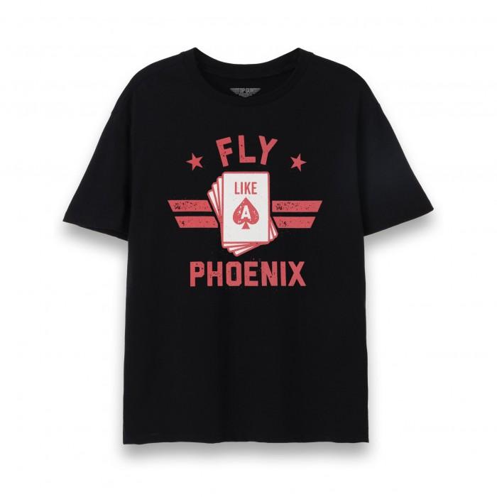 Top Gun: Maverick Mens Fly Like A Phoenix T-Shirt L noir