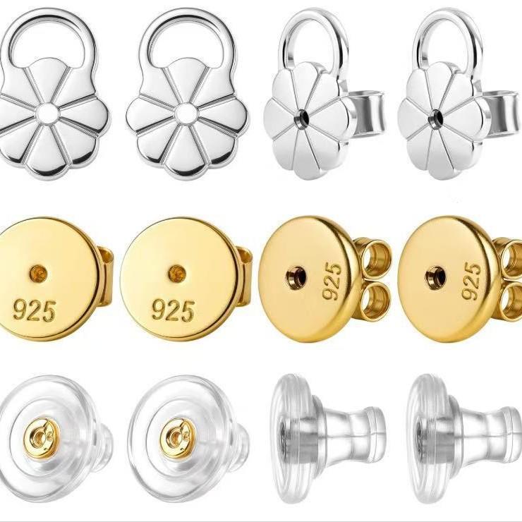 Anti-Droop Pig Nose Earring Lifters - Ear Support Backs for DIY Earring Stability.