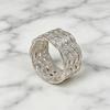 Anillo para Bufanda de Moda Textura Tejida Hueca Deslizador para Bufanda Anillo Clip para Bufanda de Seda para Mujeres Pañuelos Bufandas Camisas