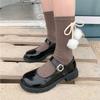 Lolita Shoes Women Japanese Style Mary Jane Shoes Women Vintage Shallow Flats Chunky Platform Shoes Cosplay Female Sandals Women