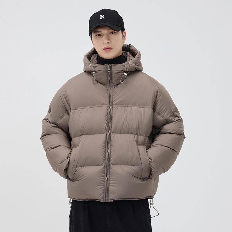 Men's 2025 Winter Hooded Down Jacket: Thick, Warm, Plus Size Casual Outerwear.