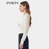 PORTS Women's Silk Cashmere Jacquard Knit Sweater