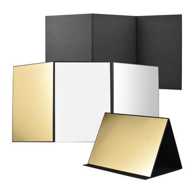 3-in-1 Multi-functional Photography Reflector Cardboard Foldable Photography Reflector Diffuser