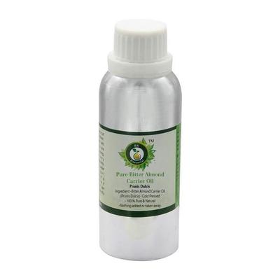 R V Essential Pure Bitter Almond Carrier Oil 630ml- Prunis Dulcis (100% Pure and Natural Cold Pressed)