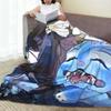 Warm Soft BlanketKids Picnic KPop Demon Hunters Anime Bedding Throws  Flannel Bedspread For Couch Bed Print Sofa Bed Cover